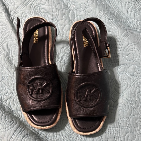 Michael Kors Black Espadrille Slingback Shoes - Picture 1 of 4